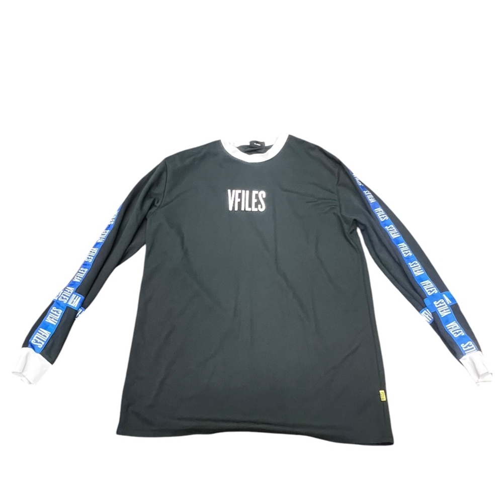 VFILES black and blue athletic shirt, long sleeves XL